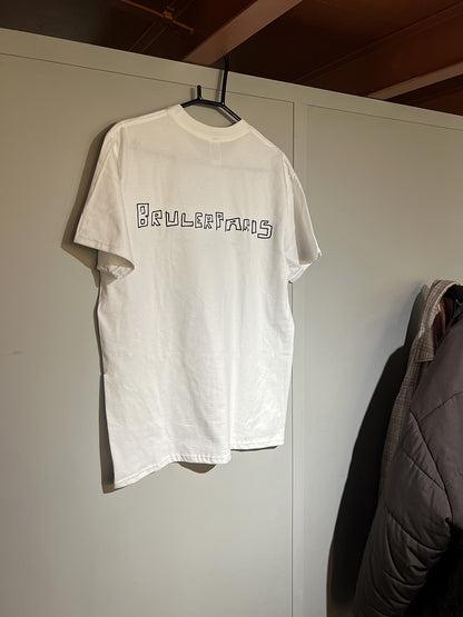 TSHIRT ARTWORK BRULER PARIS BLANC