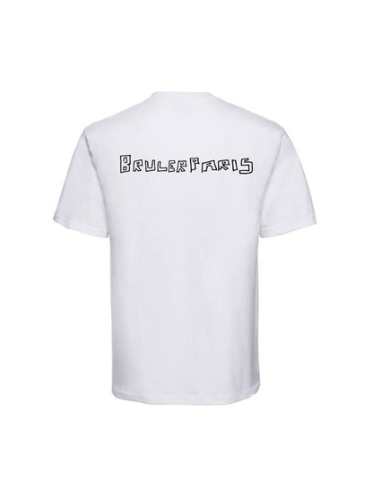 TSHIRT ARTWORK BRULER PARIS BLANC