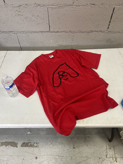 TSHIRT BIG LUJ ROUGE