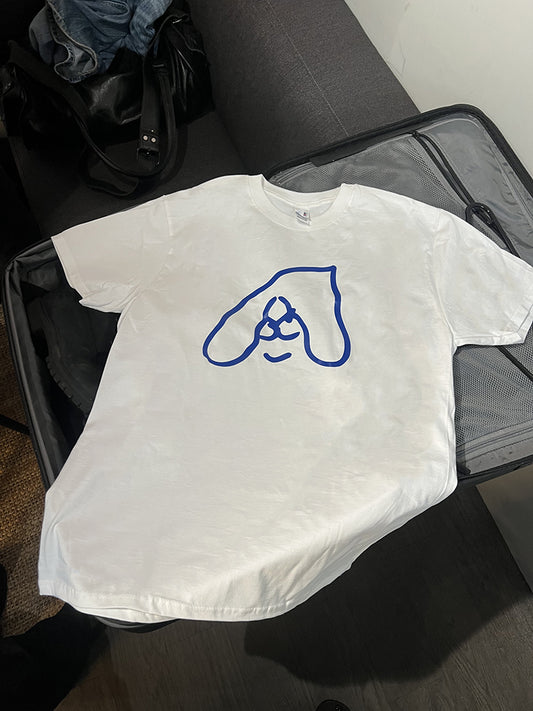 TSHIRT BIG LUJ BLANC